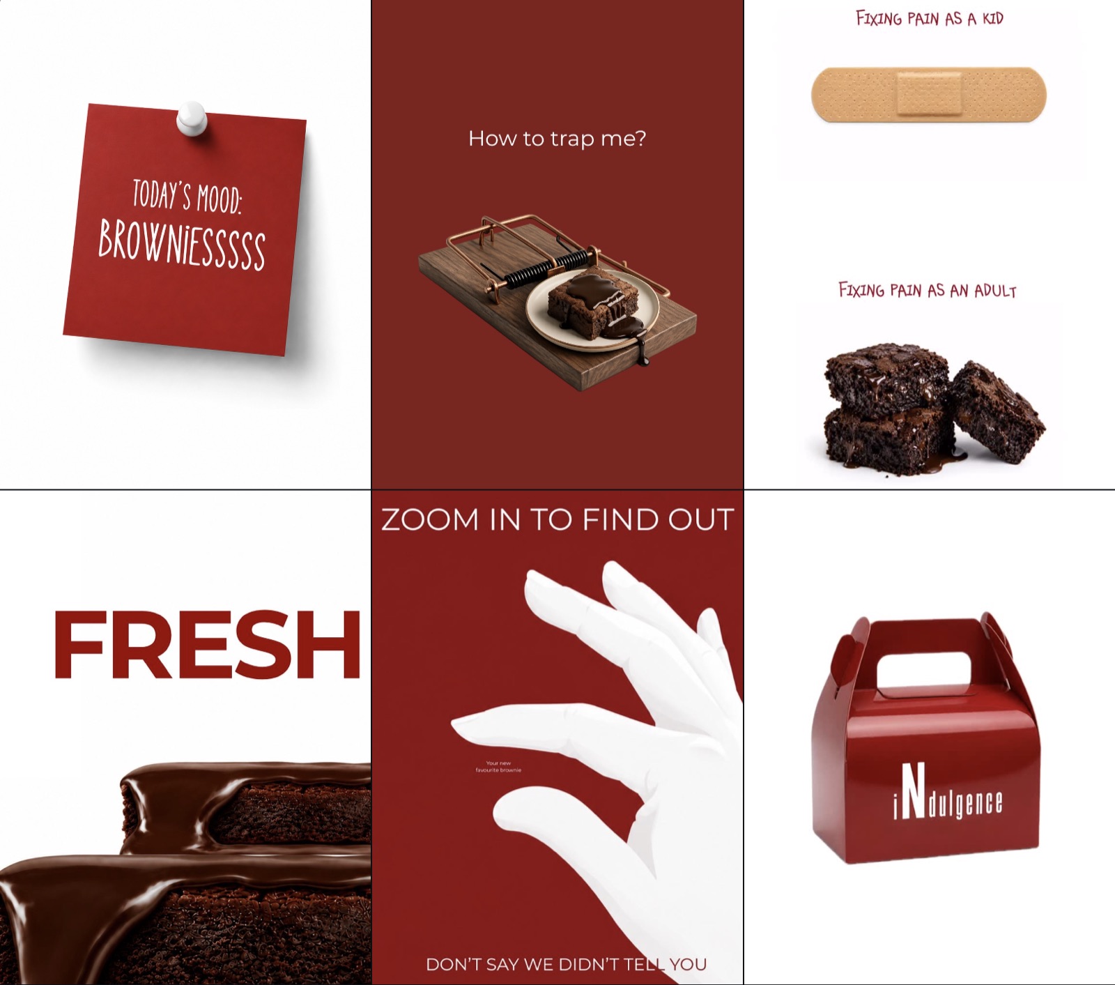 iNdulgence Instagram grid designed by The Social Craftery